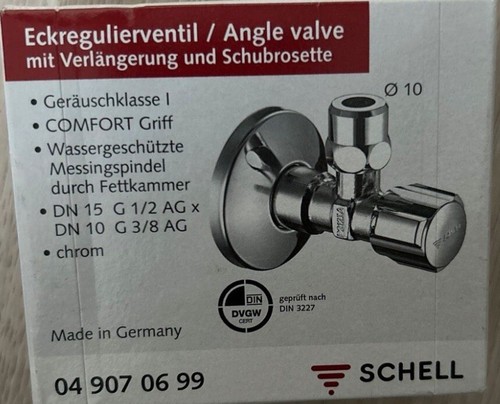Schell eckregulierventil - schell,