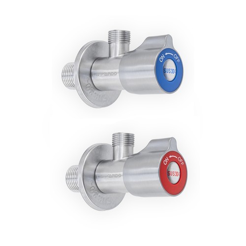 Set eckventil aus edelstahl - 2,
