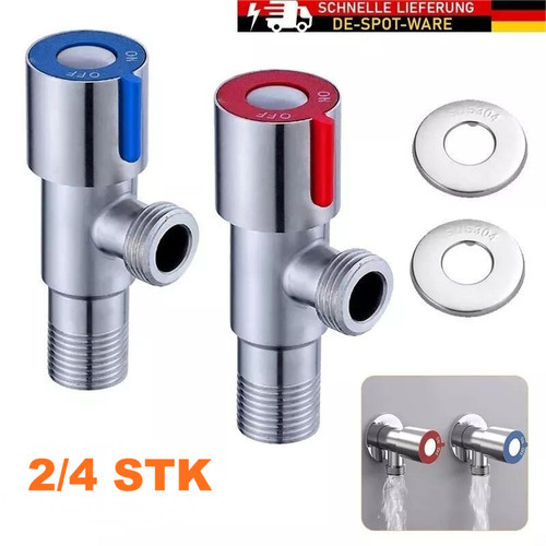 4stk eckventil eckhahn 2 - 4stk, 1/2