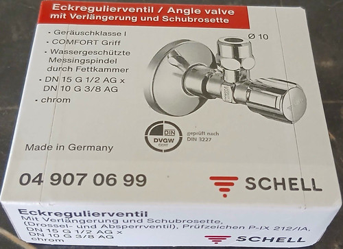 Schell eckventil chrom - chrom, Ø10